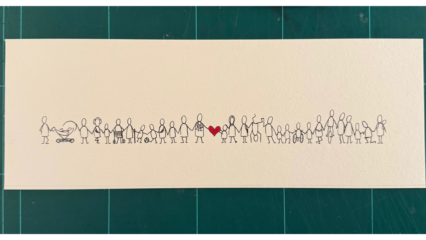 viel liebe |gerahmt