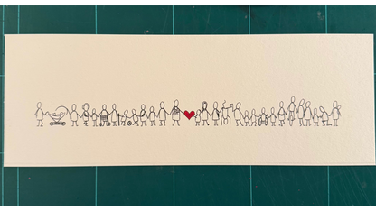 viel liebe |gerahmt
