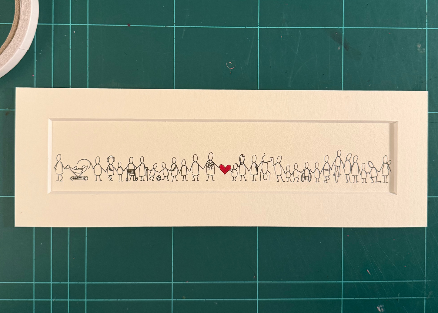 viel liebe |gerahmt