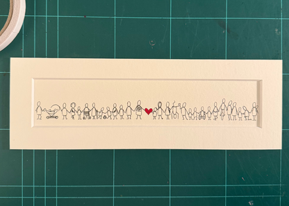 viel liebe |gerahmt