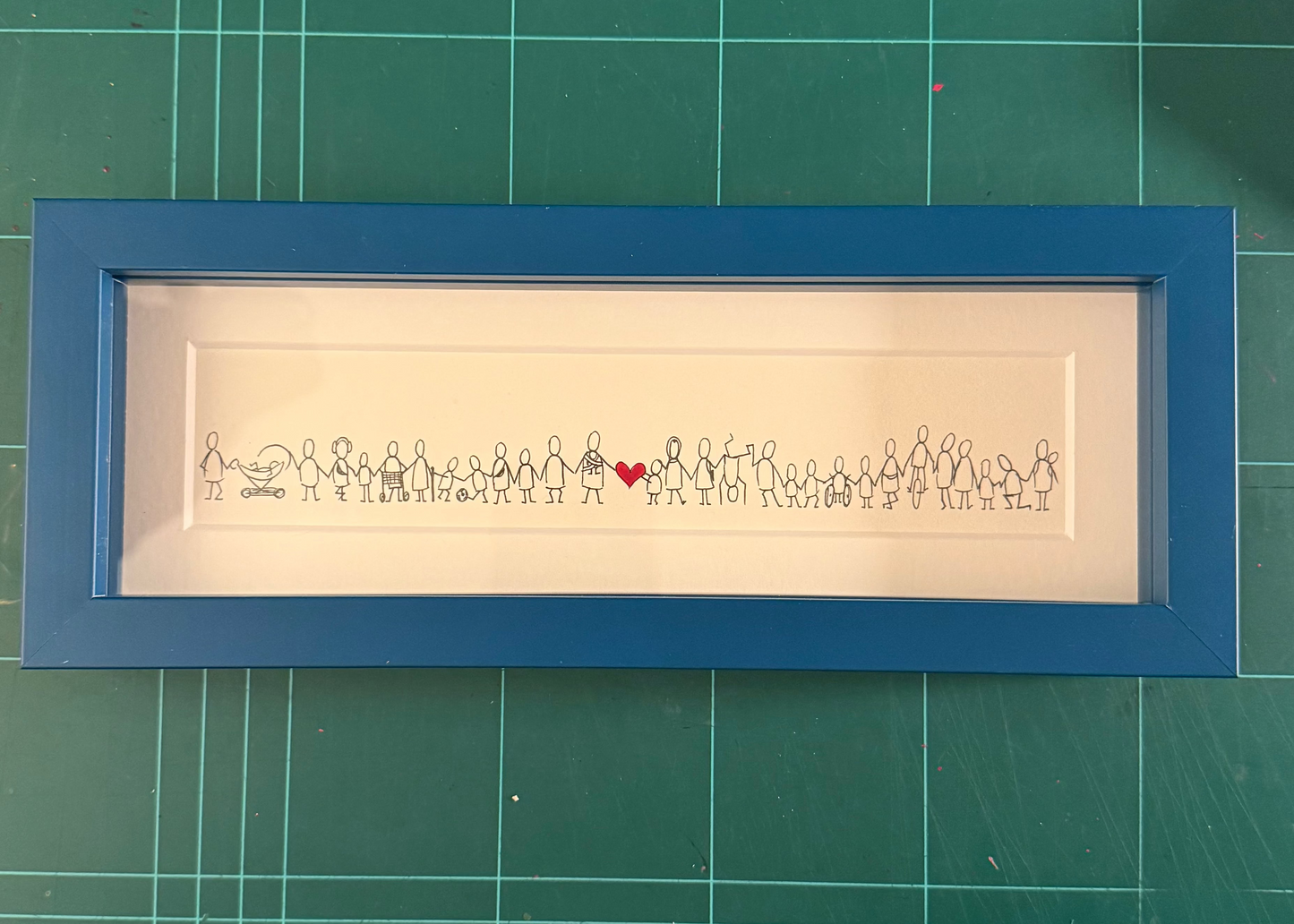 viel liebe |gerahmt