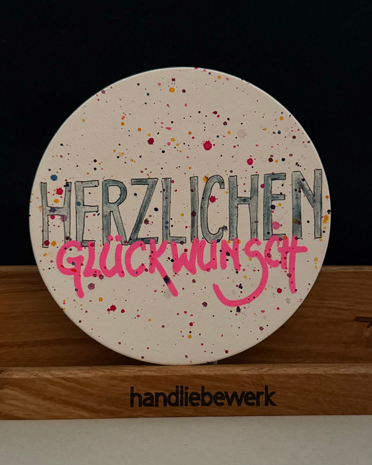 Herzlichen Glückwunsch | Rund