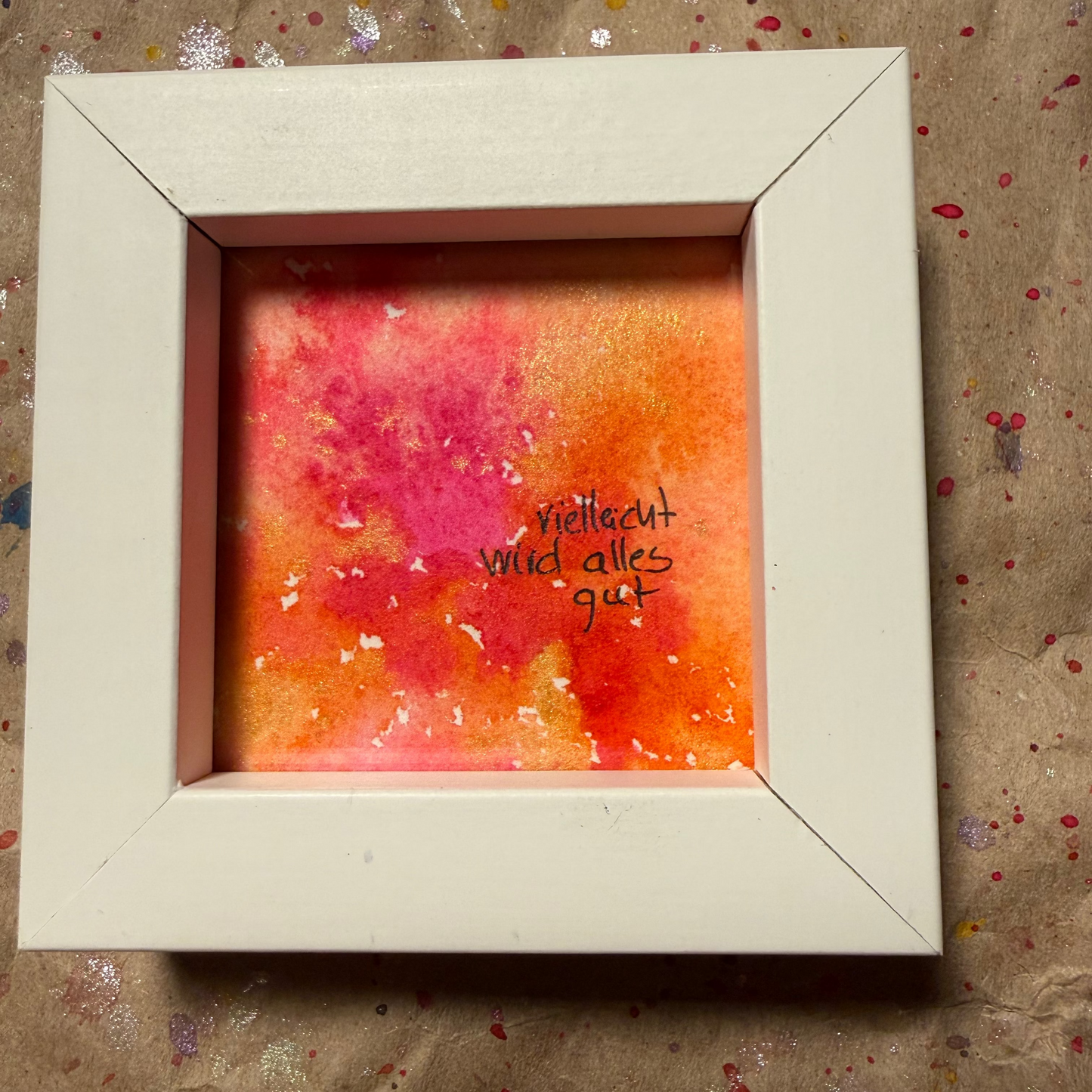 vieleicht wird alles gut |gerahmt