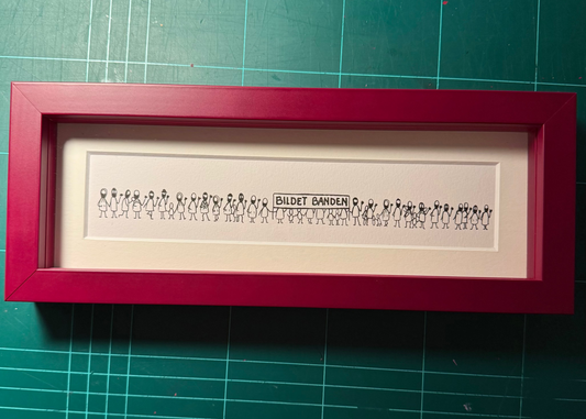 bildet banden |gerahmt