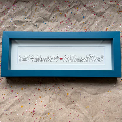 viel liebe |gerahmt
